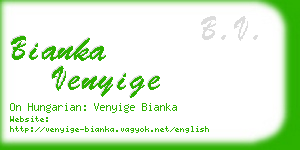 bianka venyige business card